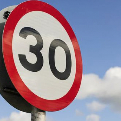 30 mph sign